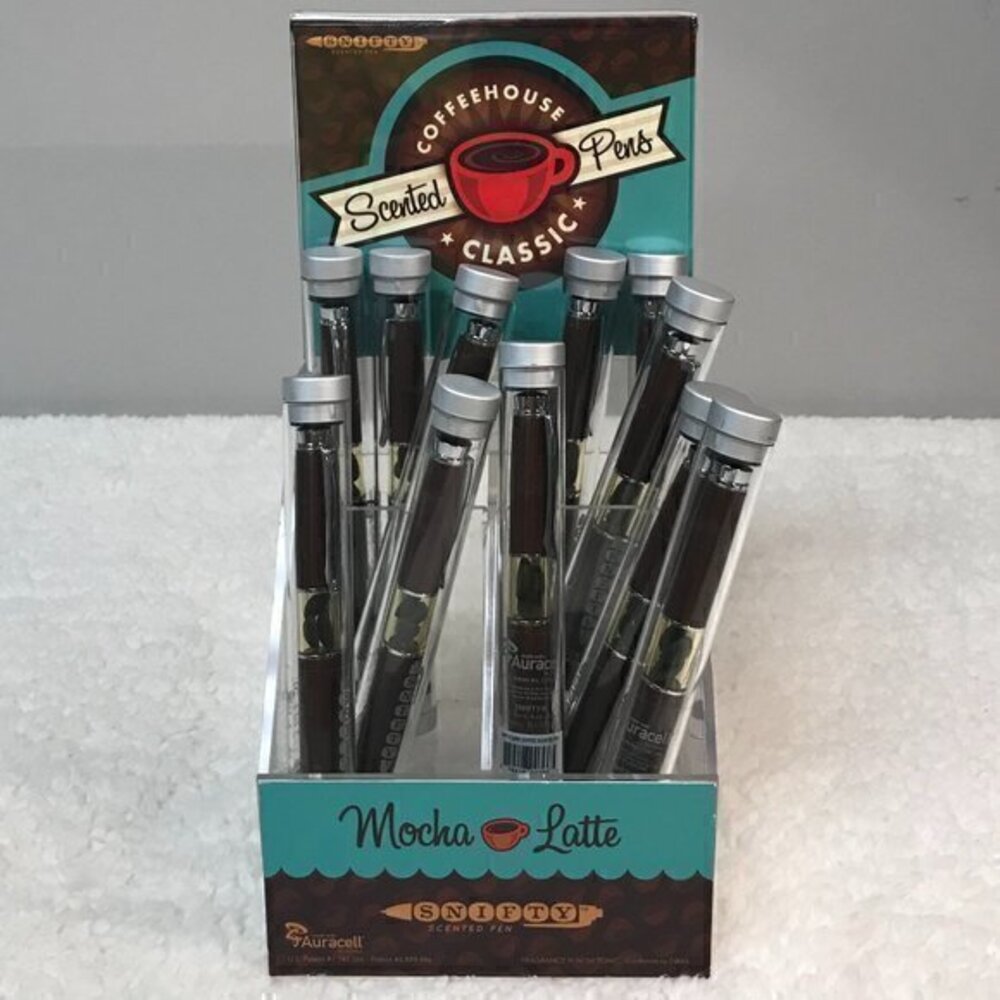 Snifty "Mocha Latte Dark Coffee" Coffee Scented Ballpoint Pen Quantity of 1 Pen